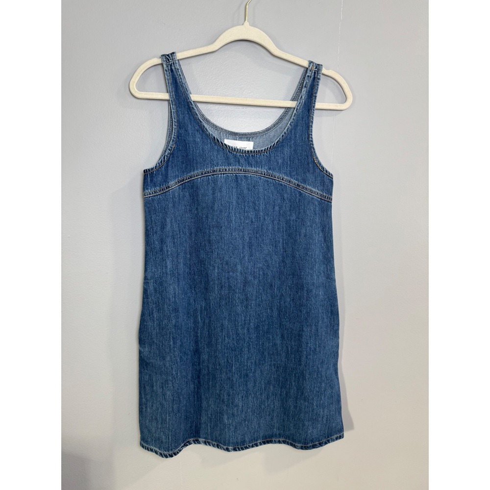 Dear John Denim Dress XS Blue Sleeveless A Line Jean Mini Vestido‎